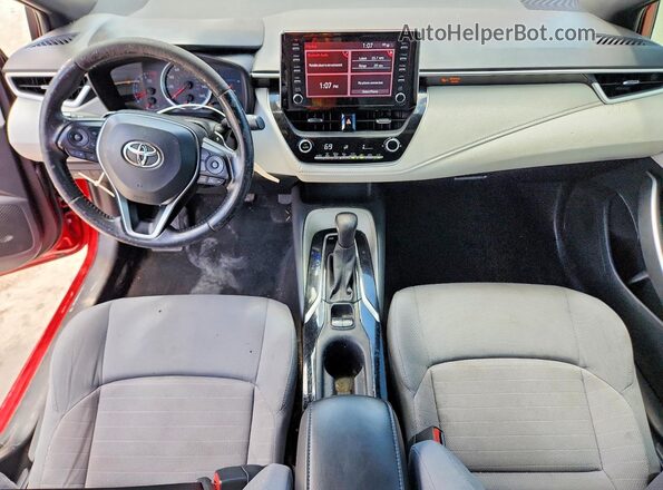 JTDS4RCE3LJ023375 2020 TOYOTA COROLLA Красный Вид панели приборов