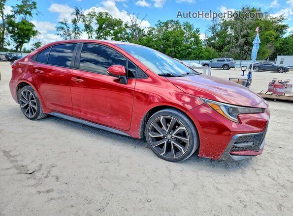 JTDS4RCE3LJ023375 2020 TOYOTA COROLLA Красный Передняя правая четверть