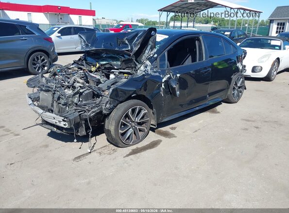JTDS4RCE4LJ001806 2020 TOYOTA COROLLA Black Передня ліва чверть