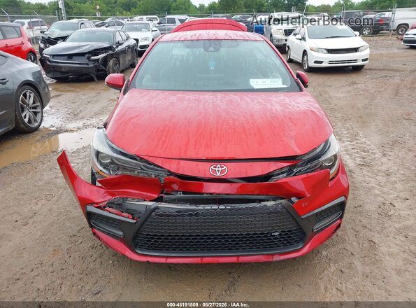 JTDS4RCE7LJ017384 2020 TOYOTA COROLLA Red Առջևի վահանակի տեսք