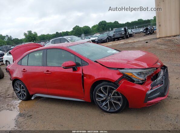 JTDS4RCE7LJ017384 2020 TOYOTA COROLLA Red Սարքավորումների վահանակի տեսք