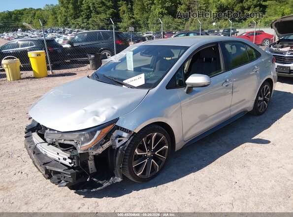 JTDS4RCE7LJ025808 2020 TOYOTA COROLLA Silver წინა მარცხენა ხედი სამი მეოთხედიდან