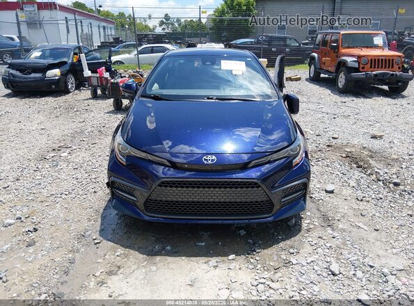 JTDS4RCE7LJ040860 2020 TOYOTA COROLLA Синий Вид задней части салона