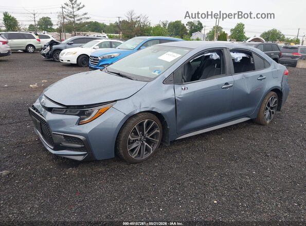 JTDS4RCE8LJ040690 2020 TOYOTA COROLLA Blue Առջևի ձախ երեք քառորդ տեսարան