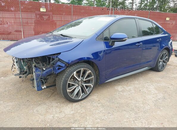 JTDS4RCE9LJ030606 2020 TOYOTA LL Blue Առջևի ձախ երեք քառորդ տեսարան