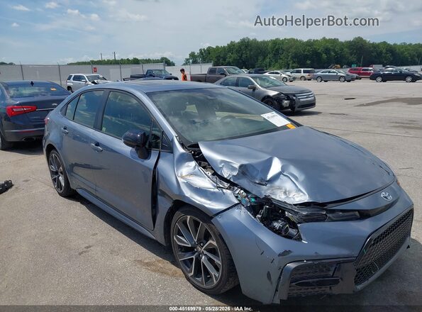 JTDT4MCE5MJ067337 2021 TOYOTA COROLLA Light Blue Widok z przodu