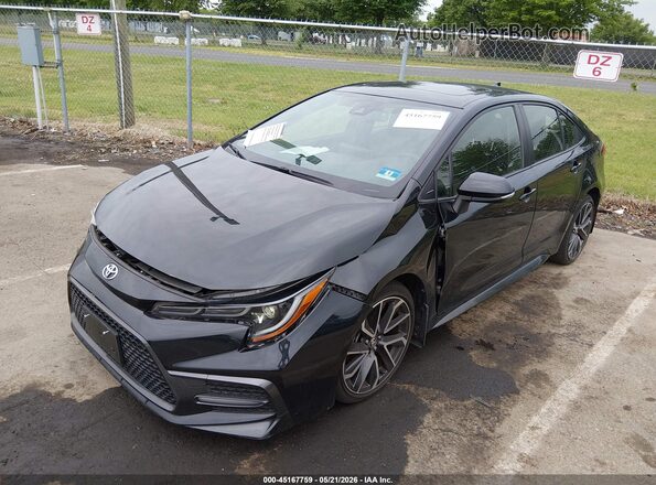 JTDT4RCE0LJ042552 2020 TOYOTA COROLLA Black Առջևի ձախ երեք քառորդ տեսարան