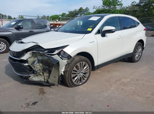 JTEAAAAH0MJ014102 2021 TOYOTA VENZA White Առջևի ձախ երեք քառորդ տեսարան
