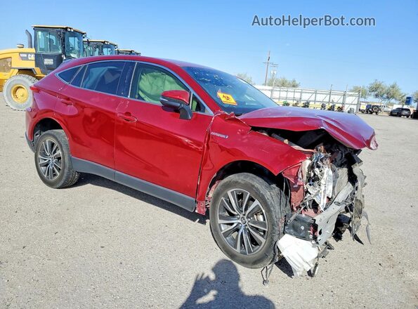JTEAAAAH3MJ042637 2021 TOYOTA VENZA Бордовый Передняя правая четверть