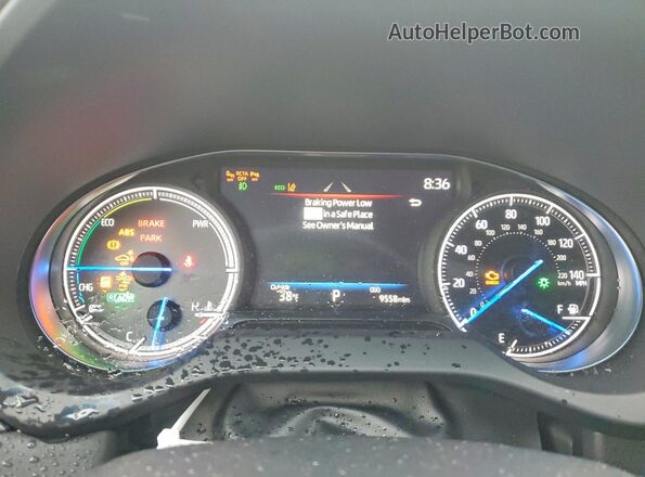 JTEAAAAH3PJ142824 2023 TOYOTA VENZA Blue Instrument cluster view