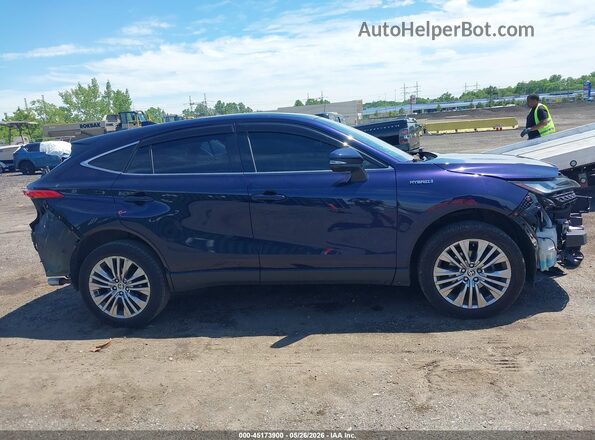 JTEAAAAH4MJ010747 2021 TOYOTA VENZA Blue Rear interior view