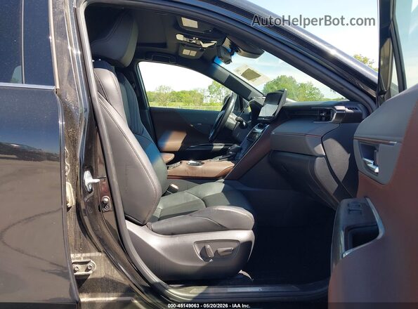 JTEAAAAH4MJ011672 2021 TOYOTA VENZA Black Widok wnętrza z przodu