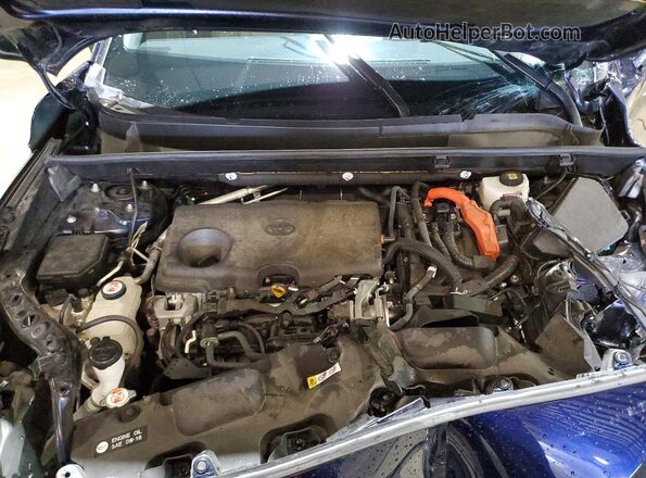 JTEAAAAH5NJ095938 2022 TOYOTA VENZA Blue ძრავის განყოფილების ხედი
