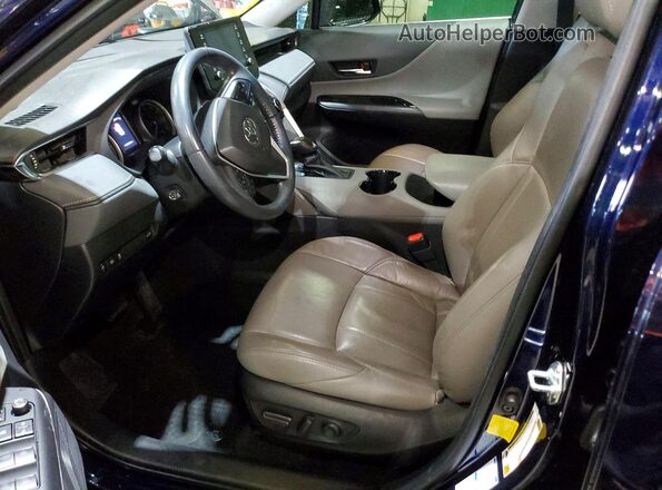 JTEAAAAH5NJ095938 2022 TOYOTA VENZA Blue წინა სალონის ხედი