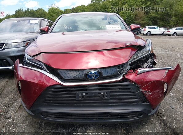 JTEAAAAH9MJ010159 2021 TOYOTA VENZA Red Вид щитка приладів