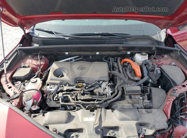 JTEAAAAH9NJ102499 2022 TOYOTA VENZA Red ძრავის განყოფილების ხედი