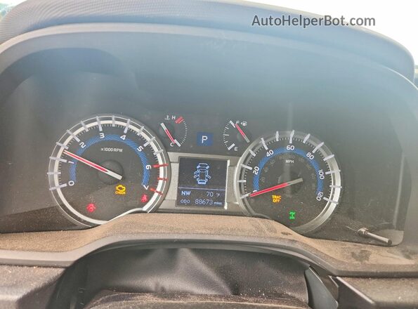 JTEBU5JR1K5674893 2019 TOYOTA 4RUNNER White წინა პანელის ხედი