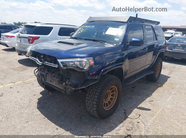 JTEBU5JR4L5740077 2020 TOYOTA 4RUNNER Blue წინა მარცხენა ხედი სამი მეოთხედიდან