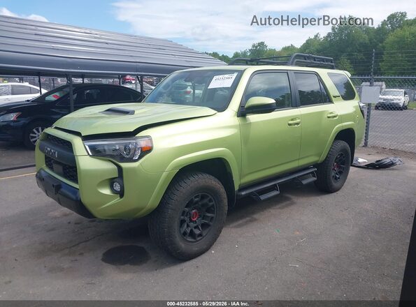 JTELU5JR8N6083883 2022 TOYOTA 4RUNNER Green წინა მარცხენა ხედი სამი მეოთხედიდან