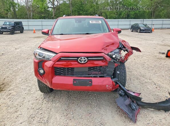 JTEMU5JR1M5886558 2021 TOYOTA 4RUNNER Red წინა ხედი