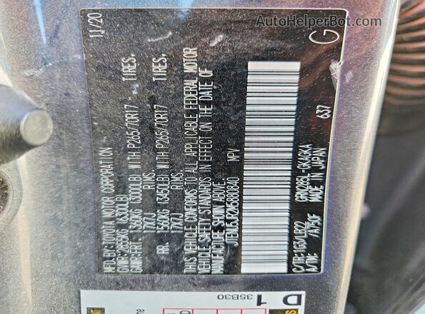 JTENU5JR2M5880840 2021 TOYOTA 4RUNNER Gray 