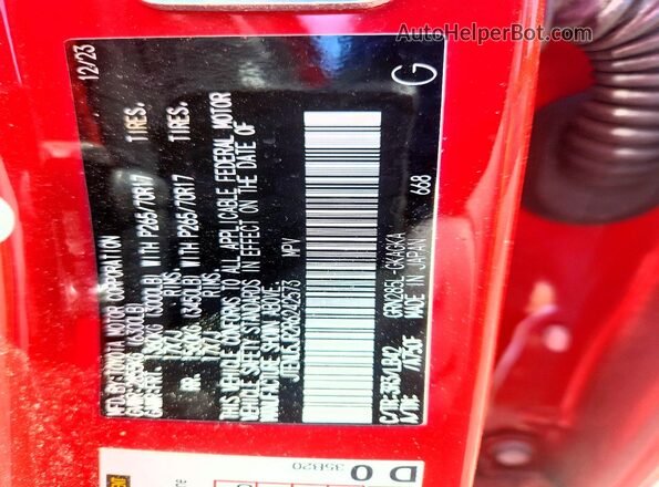 JTENU5JR2R6242573 2024 TOYOTA 4 Red 