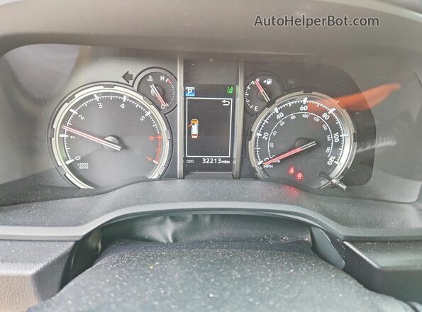 JTERU5JR3P6172192 2023 TOYOTA 4RUNNER Black Вид щитка приладів