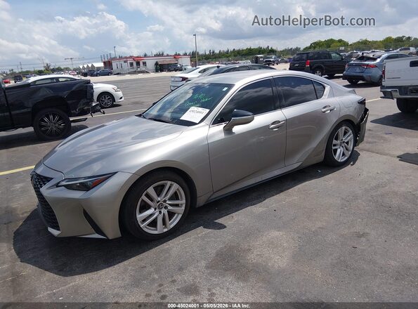 JTHAA1D22M5109506 2021 LEXUS IS 300 Silver 