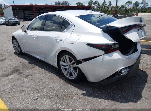 JTHAA1D25M5114733 2021 LEXUS IS 300 White Հետևի ձախ