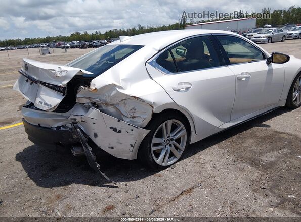 JTHAA1D25M5114733 2021 LEXUS IS 300 White Հետևի աջ