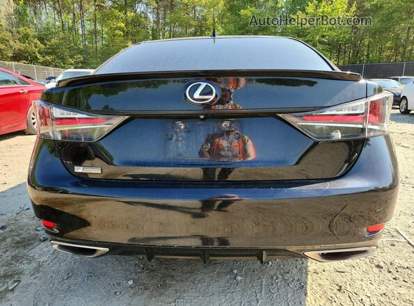 JTHBA1BL1HA003917 2017 LEXUS GS Black Вид ззаду