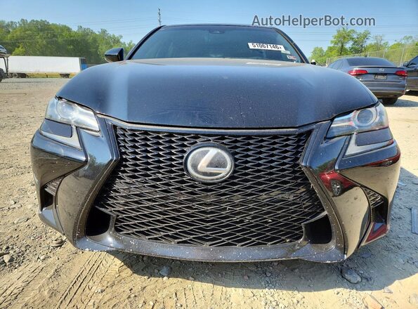 JTHBA1BL1HA003917 2017 LEXUS GS Black Вид спереду