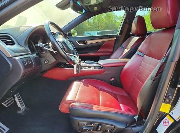 JTHBA1BL1HA003917 2017 LEXUS GS Black Вид салону спереду