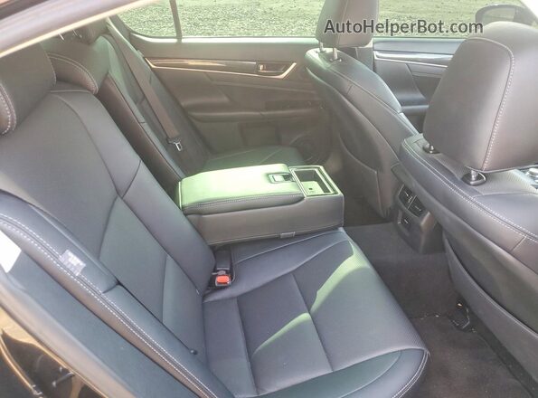 JTHBA1BL6GA002616 2016 LEXUS GS Black Vista de los asientos traseros
