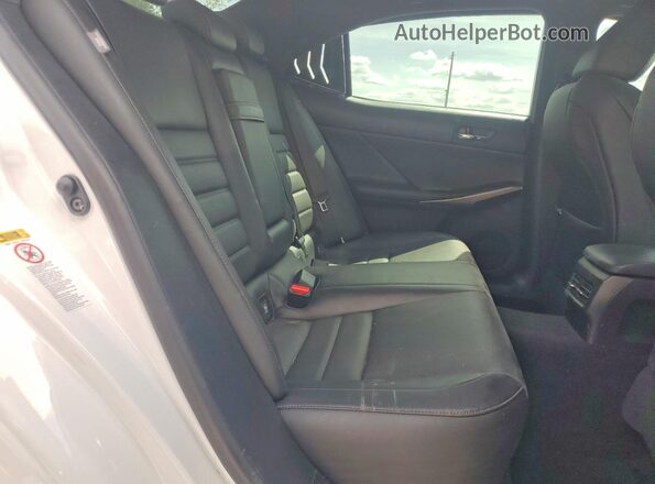 JTHBA1D20G5030330 2016 LEXUS IS White Vista de los asientos traseros