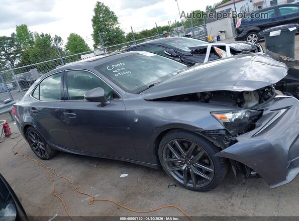 JTHBA1D20G5033695 2016 LEXUS IS 200T Gray Widok wnętrza z tyłu