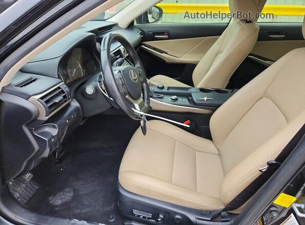 JTHBA1D20H5040387 2017 LEXUS IS Black Вид салону спереду