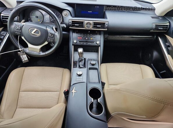JTHBA1D20H5040387 2017 LEXUS IS Black Вид панелі приладів