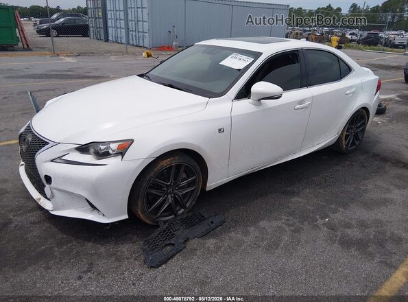 JTHBA1D21G5021796 2016 LEXUS IS 200T White Առջևի ձախ երեք քառորդ տեսարան