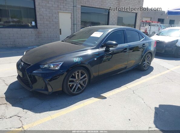 JTHBA1D21H5043248 2017 LEXUS IS 200T Black წინა მარცხენა ხედი სამი მეოთხედიდან