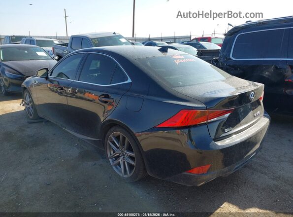JTHBA1D21J5065627 2018 LEXUS IS 300 F SPORT RWD Черный Задняя левая четверть