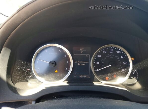 JTHBA1D22G5016882 2016 LEXUS IS Black Instrument cluster view