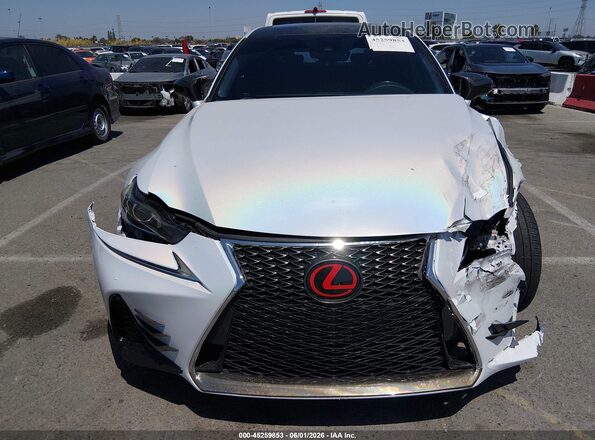 JTHBA1D22H5045817 2017 LEXUS IS 200T White Instrument cluster view
