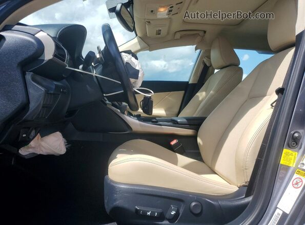JTHBA1D24G5013532 2016 LEXUS IS Gray Вид салону спереду