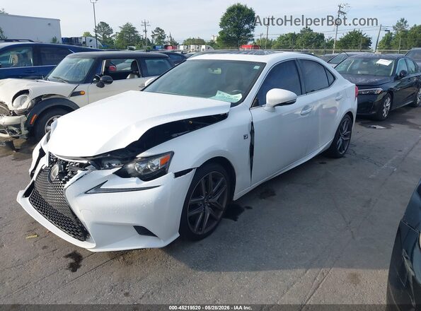 JTHBA1D24G5033716 2016 LEXUS IS 200T White წინა მარცხენა ხედი სამი მეოთხედიდან