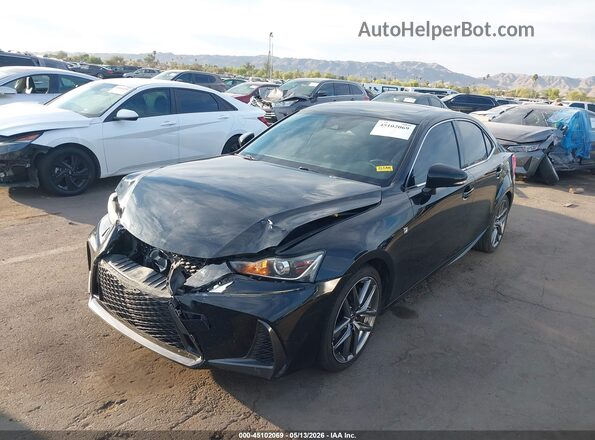 JTHBA1D24H5039470 2017 LEXUS IS 200T Black Przód lewy