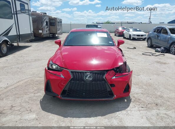 JTHBA1D24H5058469 2017 LEXUS IS 200T Red Instrument cluster view