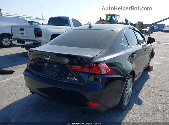 JTHBA1D25G5024734 2016 LEXUS IS 200T Black Trasero derecho