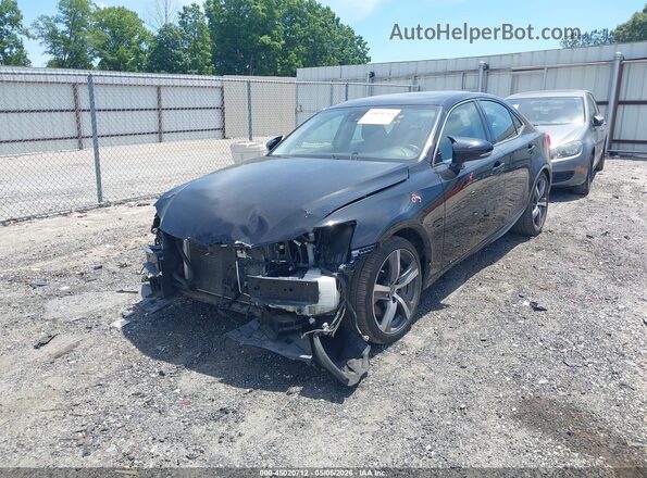 JTHBA1D26H5052866 2017 LEXUS IS 200T Black Առջևի ձախ երեք քառորդ տեսարան