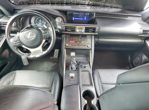 JTHBA1D26K5097913 2019 LEXUS IS White Dashboard view